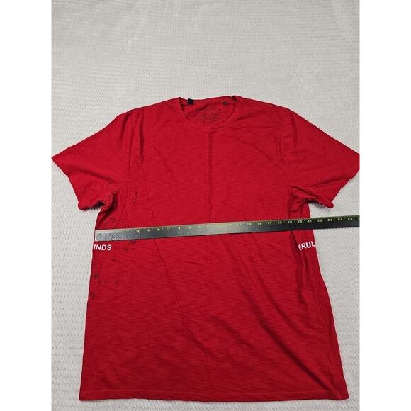 Buffalo David Bitton Shirt Mens 2X Red Short Sleeve Crew Neck - Picture 3 of 7